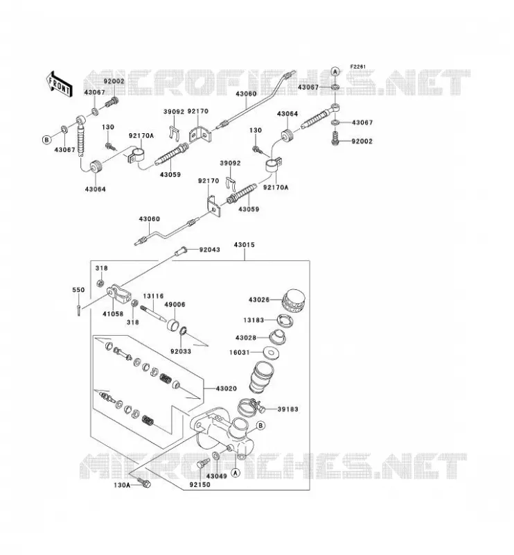 MASTER CYLINDER Kawasaki SSV 620 no_year MULE 2520  KAF620-B6
