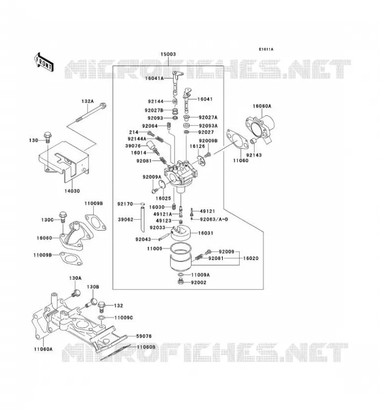 CARBURETOR(AF620C-502740-) Kawasaki SSV 620 no_year MULE 2500  KAF620-C2