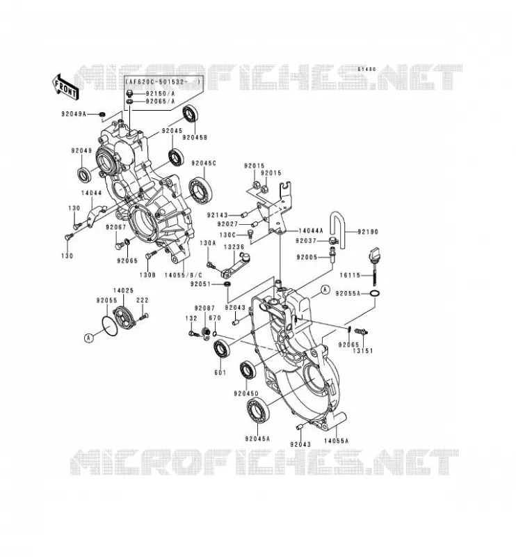 DRIVE SHAFT - FINAL GEAR Kawasaki SSV 620 1998 MULE 2500  KAF620-C4