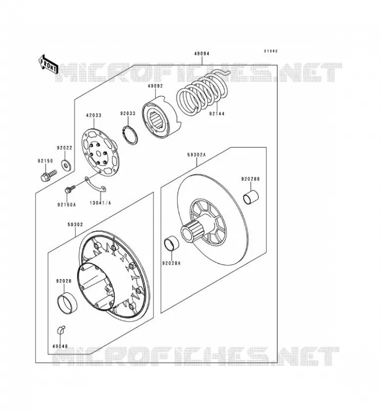 DRIVE CONVERTER Kawasaki SSV 620 1999 MULE 2500  KAF620-C5