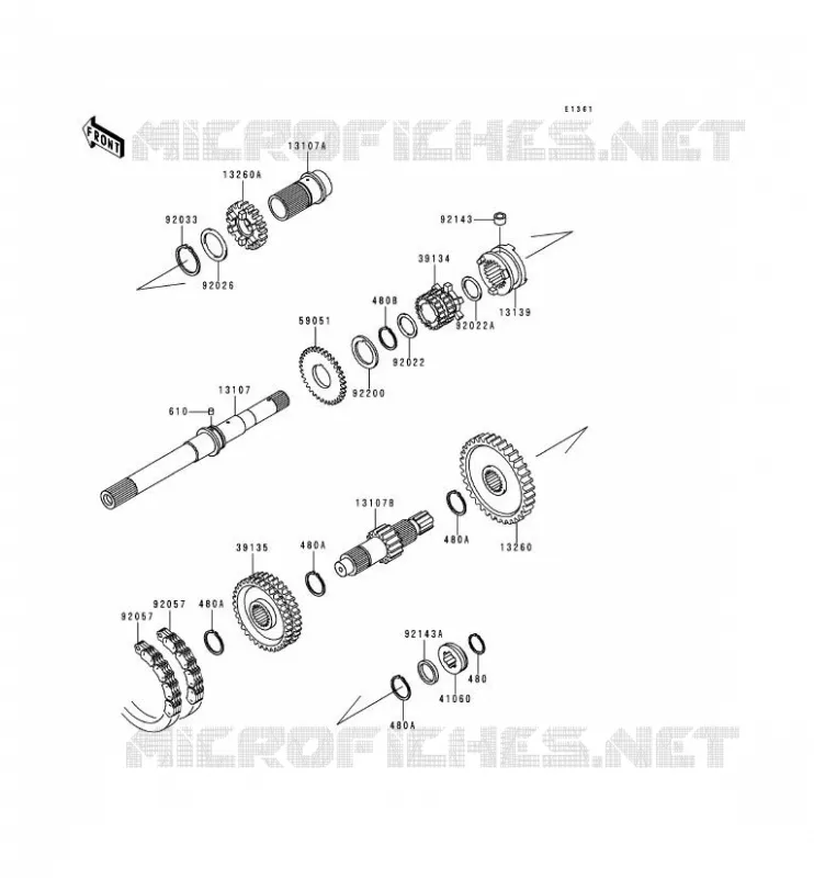 TRANSMISSION Kawasaki SSV 620 2000 MULE 2500  KAF620-C6