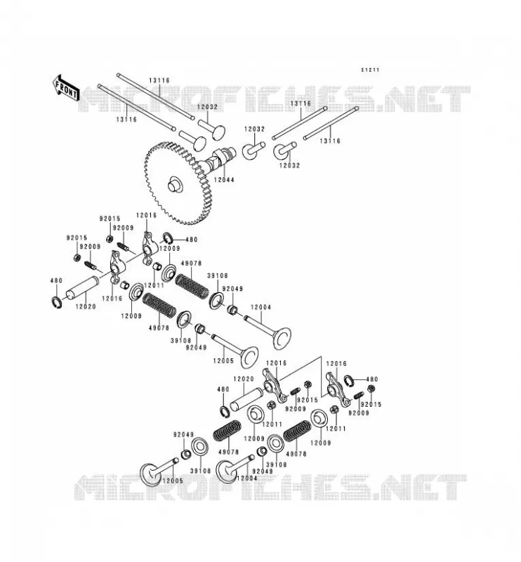 VALVE - CAMSHAFT Kawasaki SSV 620 2000 MULE 2500  KAF620-C6