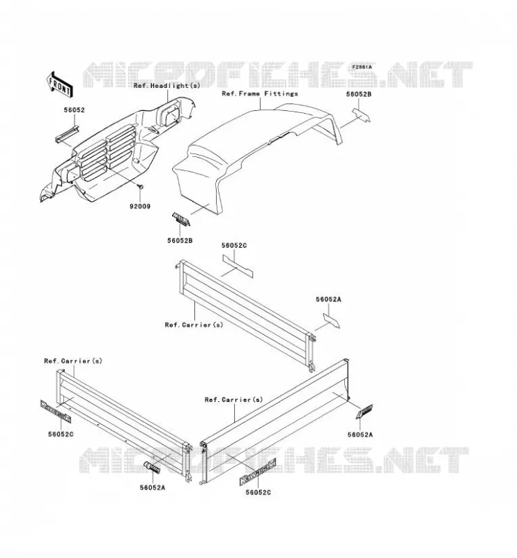 STICKER Kawasaki SSV 620 2003 MULE 3010 4X4  KAF620-E3