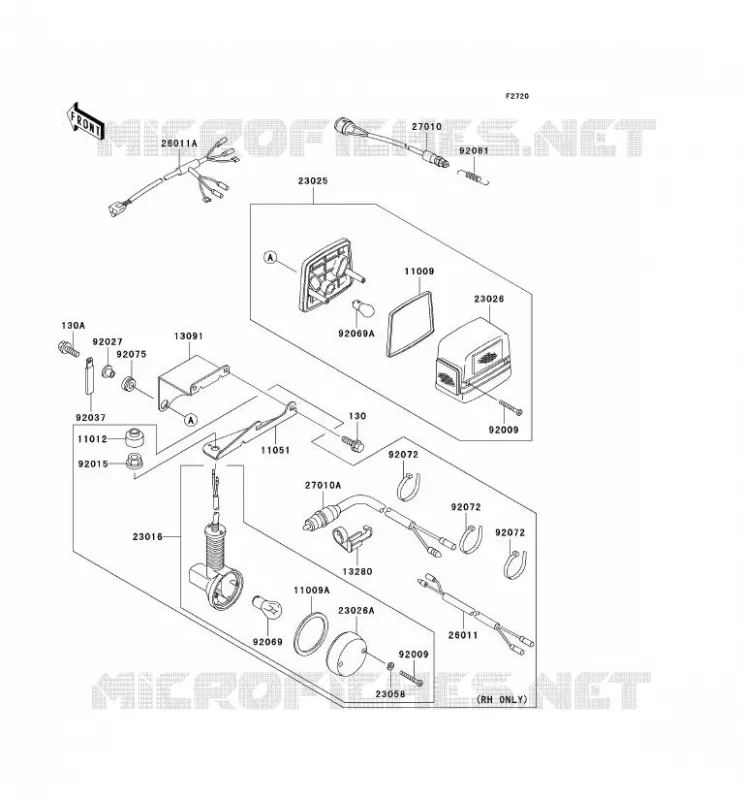 TAILIGHT(S) Kawasaki SSV 620 2003 MULE 3010 4X4  KAF620-E3