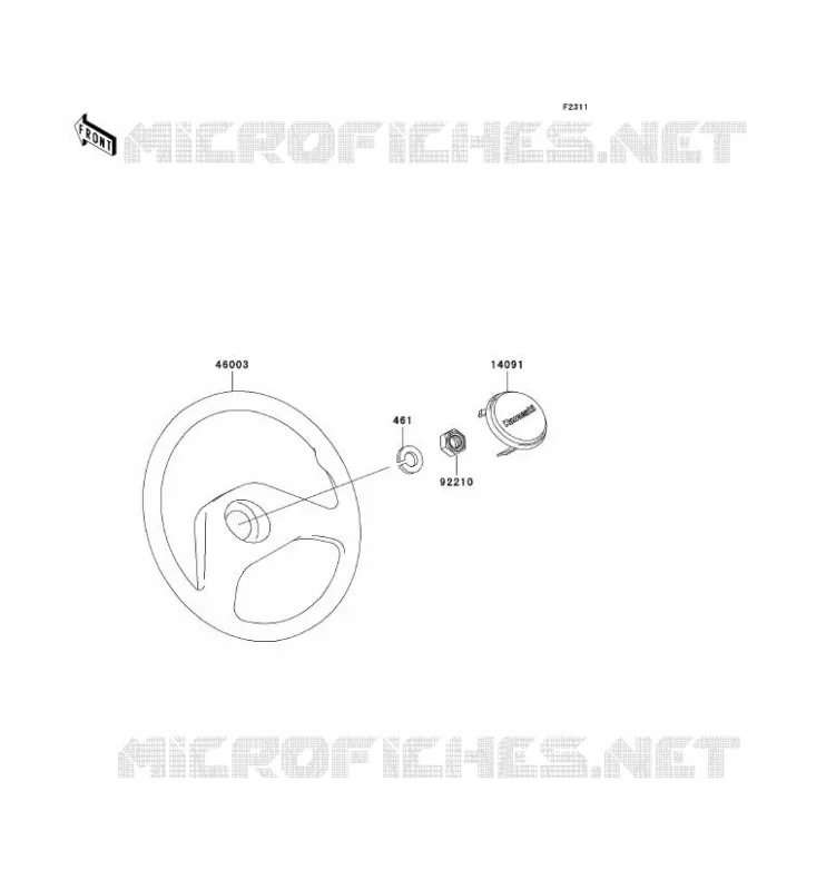 HANDLEBAR Kawasaki SSV 620 2005 MULE 3010 4X4  KAF620-E5