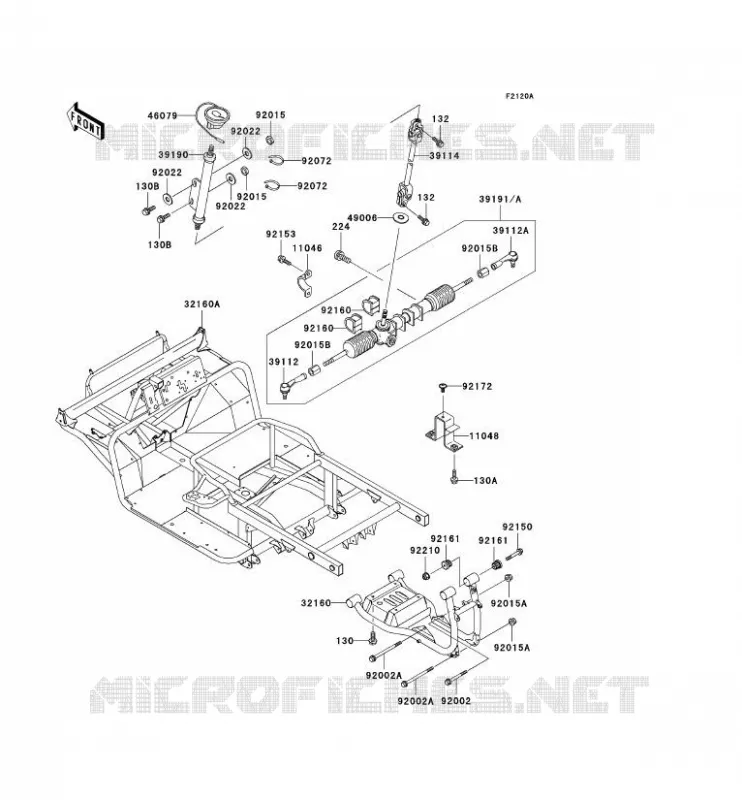 CHASSIS Kawasaki SSV 620 no_year MULE 3010 4X4  KAF620-E5