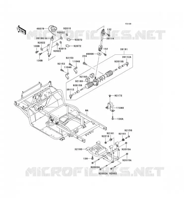 CHASSIS Kawasaki SSV 620 2007 MULE 3010 4X4  KAF620E7F