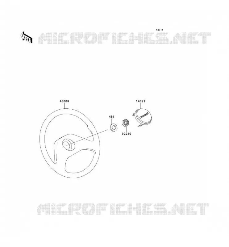 HANDLEBAR Kawasaki SSV 620 no_year MULE 3020  KAF620-F3