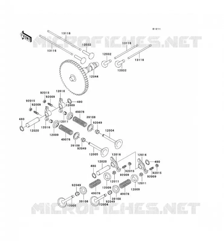 VALVE - CAMSHAFT Kawasaki SSV 620 no_year MULE 3000  KAF620-G1