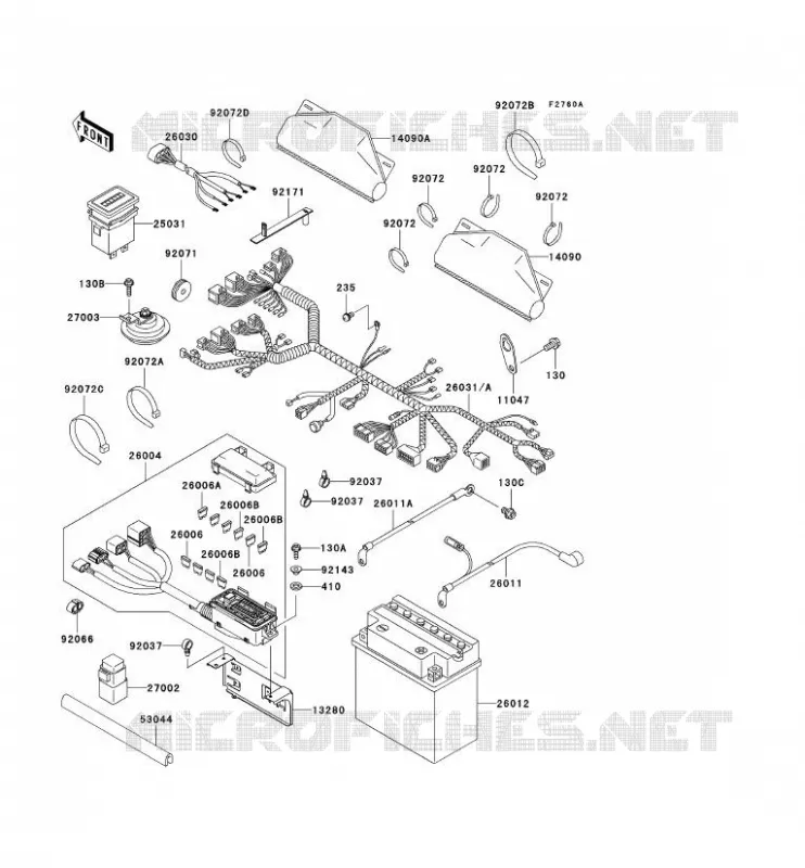 CHASSIS ELECTRICAL EQUIPMENT Kawasaki SSV 620 2002 MULE 3000  KAF620-G2