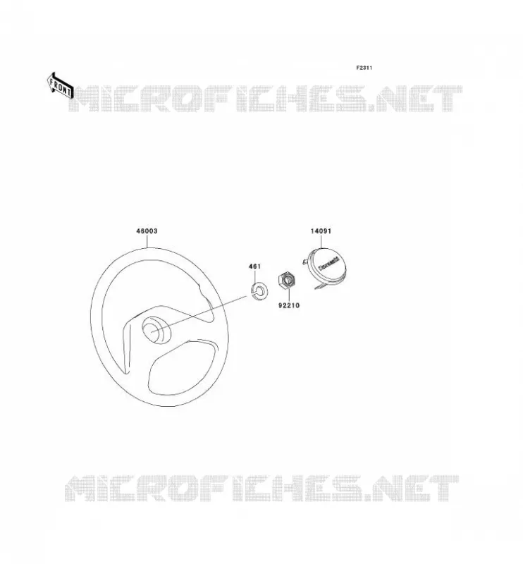 HANDLEBAR Kawasaki SSV 620 no_year MULE 3000  KAF620-G3