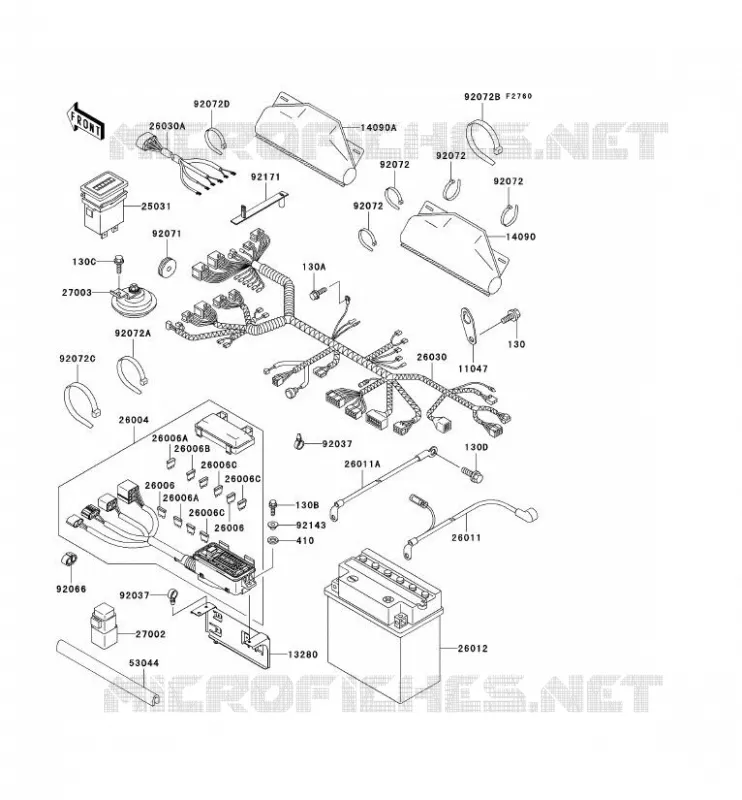 CHASSIS ELECTRICAL EQUIPMENT Kawasaki SSV 620 no_year MULE 3000  KAF620-G4