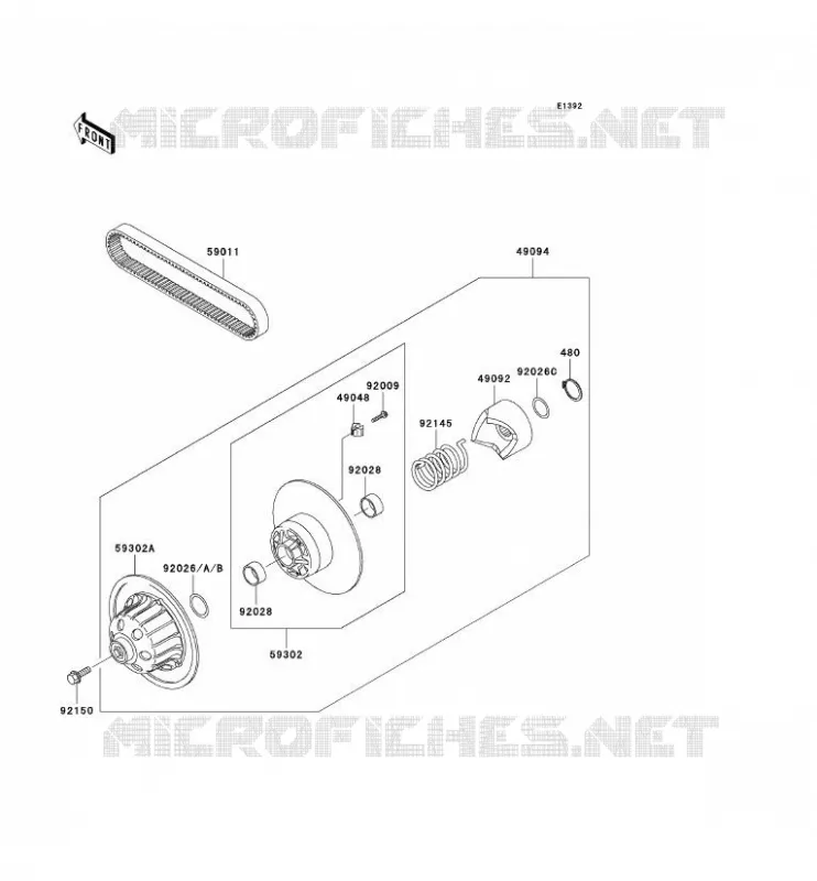 DRIVE CONVERTER Kawasaki SSV 620 no_year MULE 3000  KAF620-G5