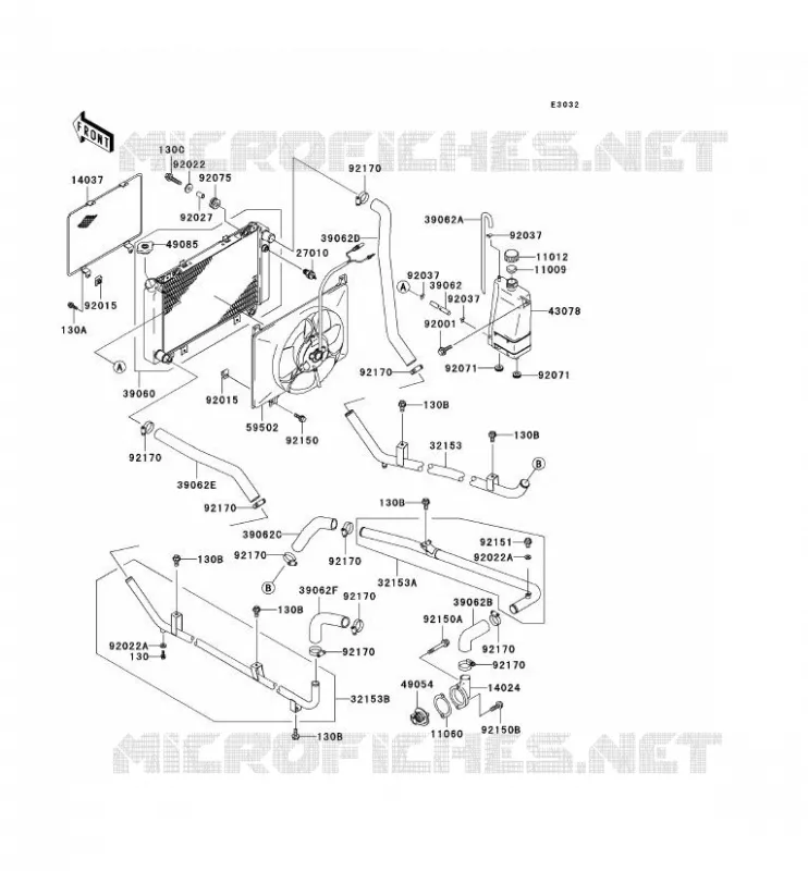RADIATOR Kawasaki SSV 620 no_year MULE 3000  KAF620-G5