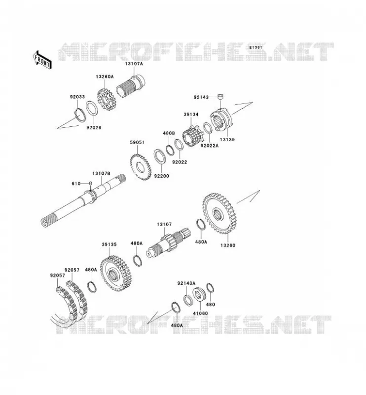 TRANSMISSION Kawasaki SSV 620 2007 MULE 3000  KAF620G7F