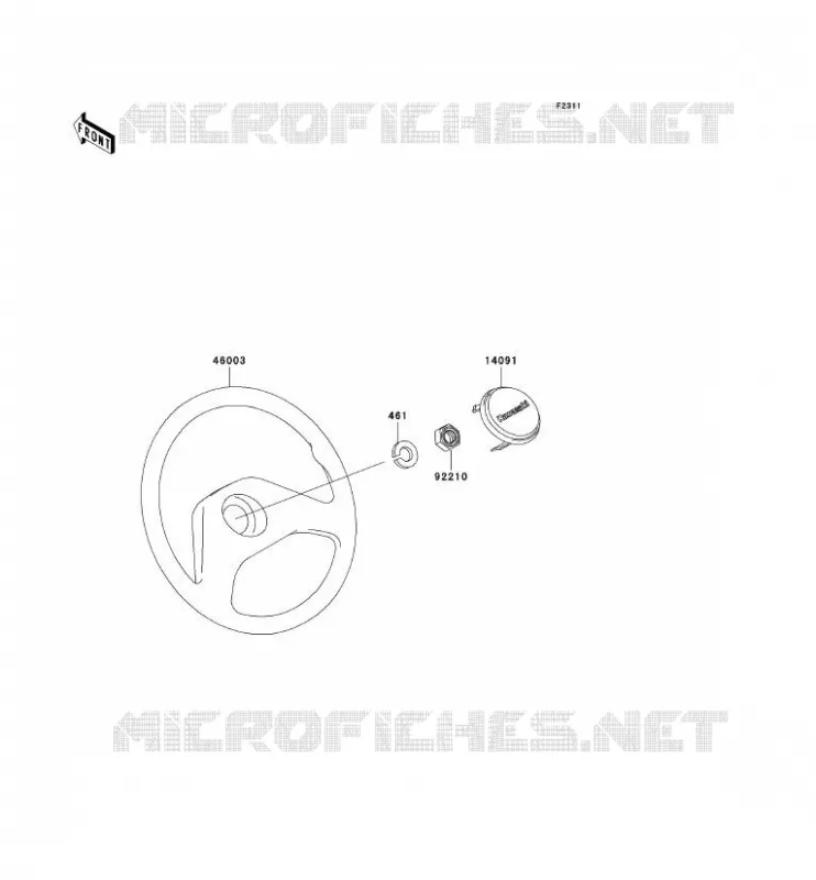 HANDLEBAR Kawasaki SSV 620 2008 MULE 3000  KAF620G8F