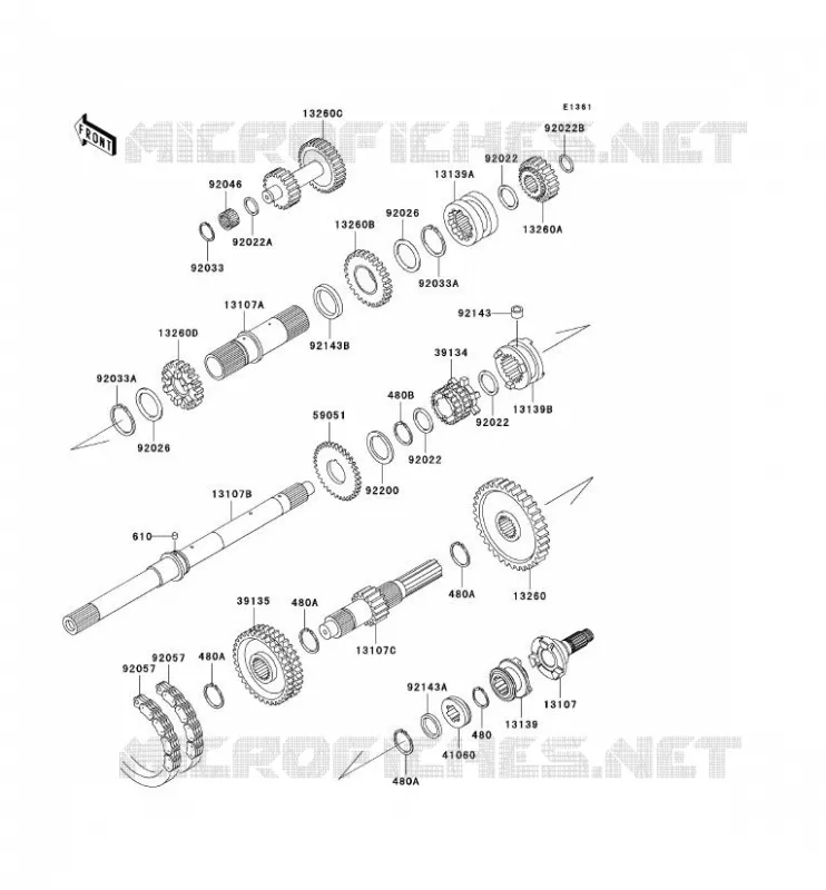 TRANSMISSION Kawasaki SSV 620 2006 MULE 3010 TRANS 4X4  KAF620J6F