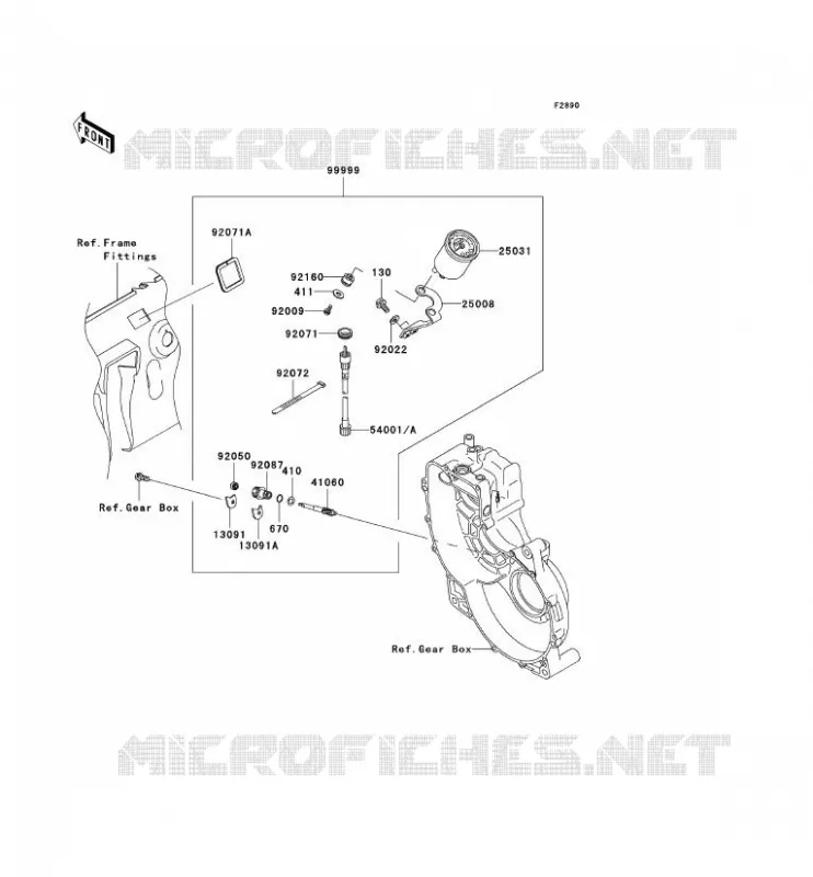 OPTION PARTS Kawasaki SSV 620 2006 MULE 3010 TRANS 4X4  KAF620J6F