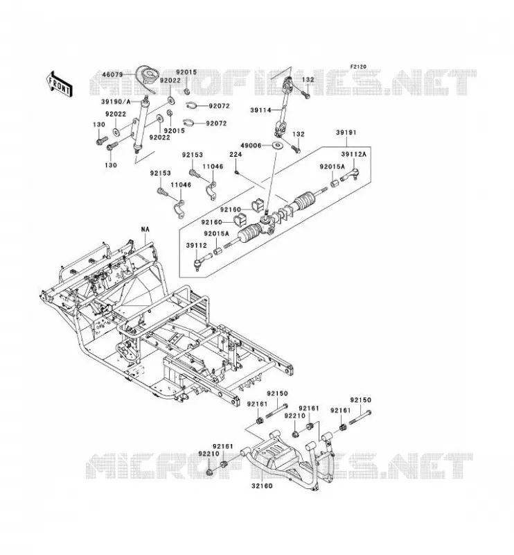 CHASSIS Kawasaki SSV 620 2007 MULE 3010 TRANS 4X4  KAF620J7F