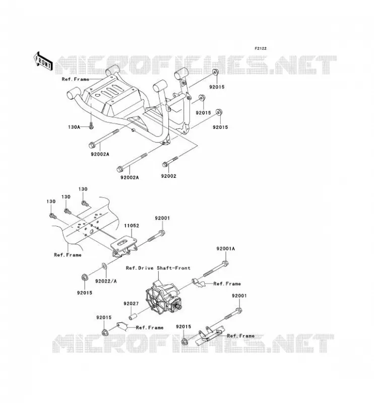 ENGINE MOUNT Kawasaki SSV 620 2005 MULE 3010 TRANS 4X4  KAF620-K1