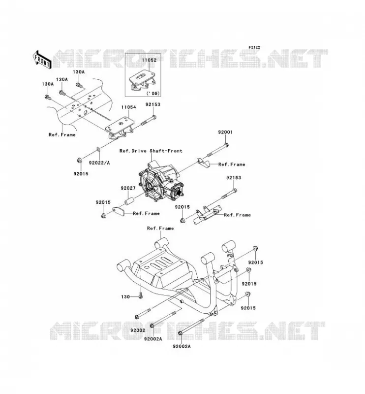 ENGINE MOUNT Kawasaki SSV 620 2010 MULE 4010 4X4  KAF620MAF