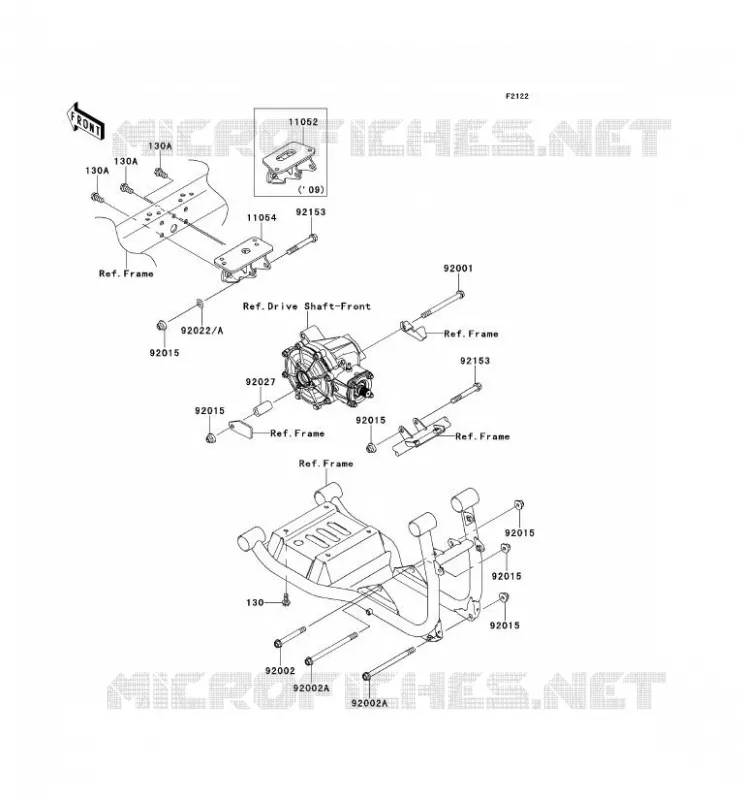 ENGINE MOUNT Kawasaki SSV 620 2011 MULE 4010 4X4  KAF620MBF