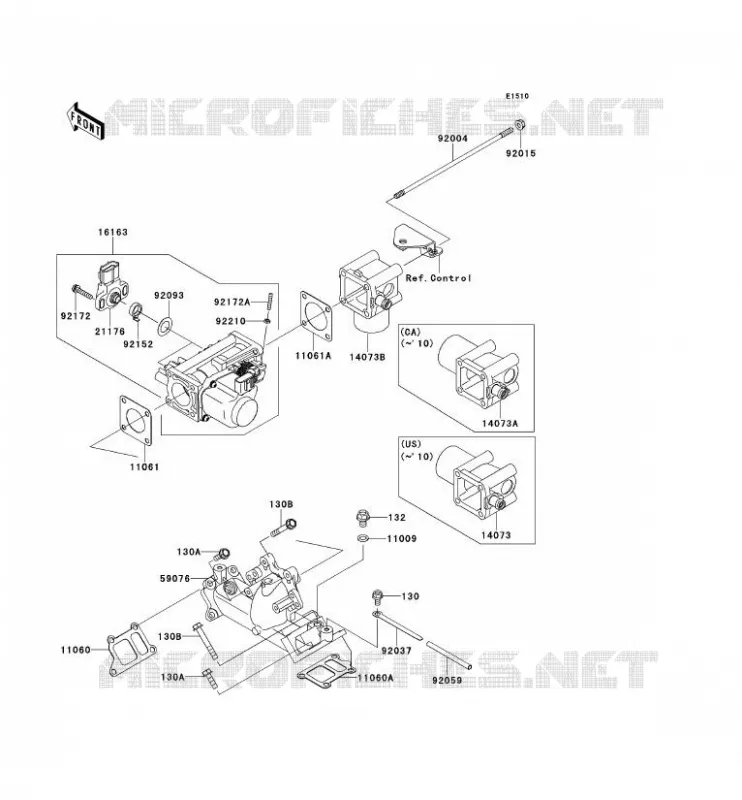 CARBURETOR Kawasaki SSV 620 2010 MULE 4000  KAF620PAF
