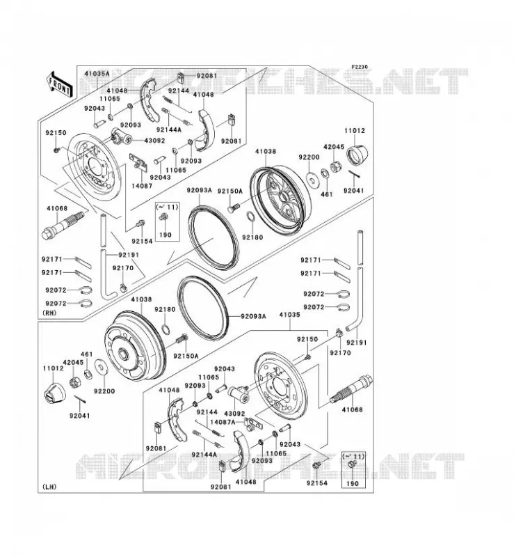 FRONT HUB - BRAKE Kawasaki SSV 620 2012 MULE 4000  KAF620PCF