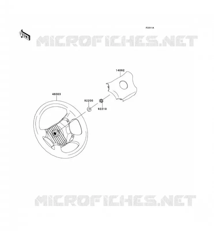 HANDLEBAR Kawasaki SSV 620 2013 MULE 4000  KAF620PDF