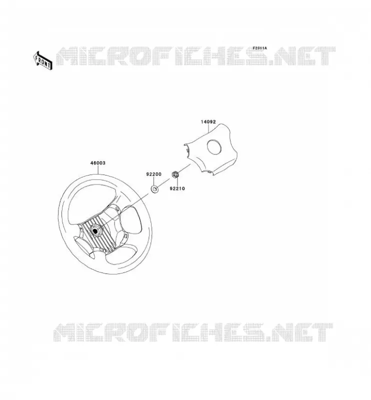 HANDLEBAR Kawasaki SSV 620 2013 MULE 4000  KAF620PDF