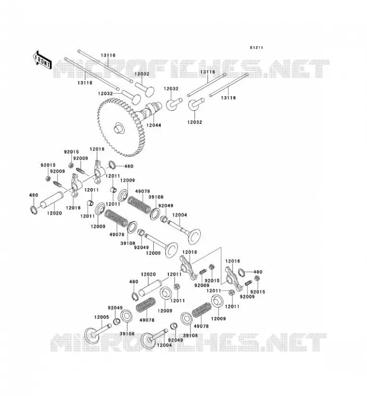 VALVE - CAMSHAFT Kawasaki SSV 620 2013 MULE 4000  KAF620PDF