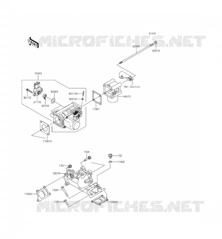 CARBURETOR Kawasaki SSV 620 2014 MULE 4000  KAF620PEF