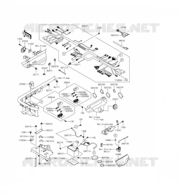 CHASSIS ELECTRICAL EQUIPMENT Kawasaki SSV 620 2015 MULE 4000  KAF620PFF