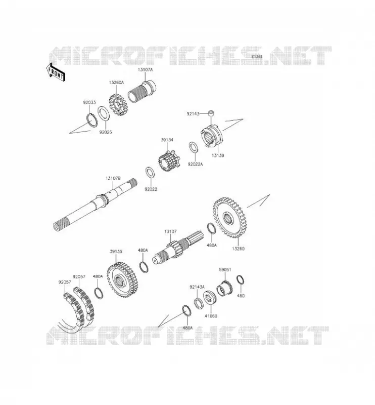 TRANSMISSION Kawasaki SSV 620 2015 MULE 4000  KAF620PFF