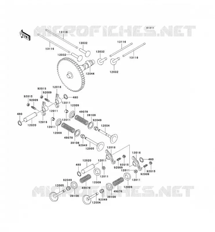 VALVE - CAMSHAFT Kawasaki SSV 620 2010 MULE 4010 TRANS 4X4  KAF620RAF