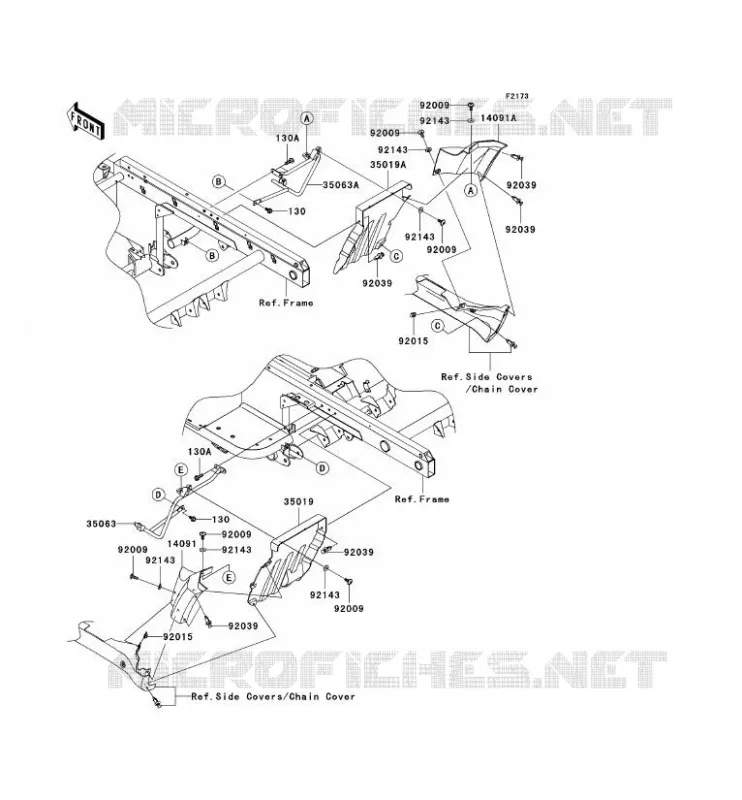 REAR FENDER Kawasaki SSV 620 2011 MULE 4010 TRANS 4X4  KAF620RBF