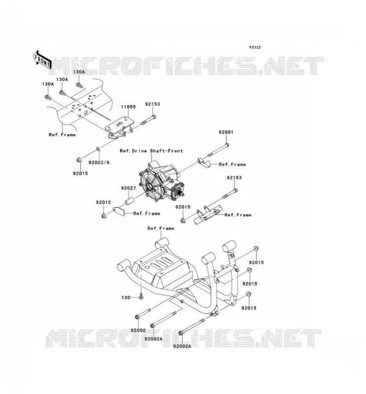 ENGINE MOUNT Kawasaki SSV 620 2012 MULE 4010 TRANS 4X4  KAF620RCF