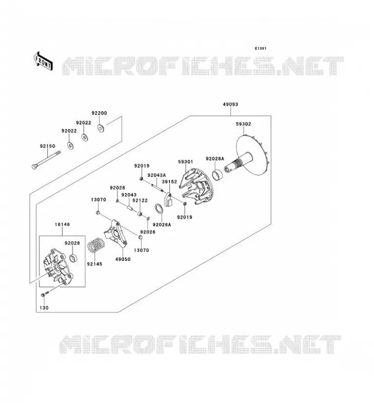 DRIVE CONVERTER Kawasaki SSV 620 2013 MULE 4010 TRANS 4X4  KAF620RDFA
