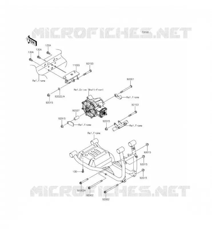 ENGINE MOUNT Kawasaki SSV 620 2014 MULE 4010 TRANS 4X4  KAF620REFA