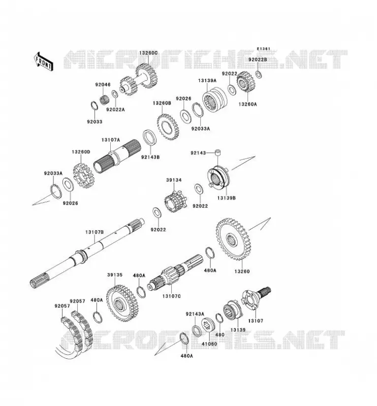 TRANSMISSION Kawasaki SSV 620 2010 MULE 4010 TRANS 4X4  KAF620SAF