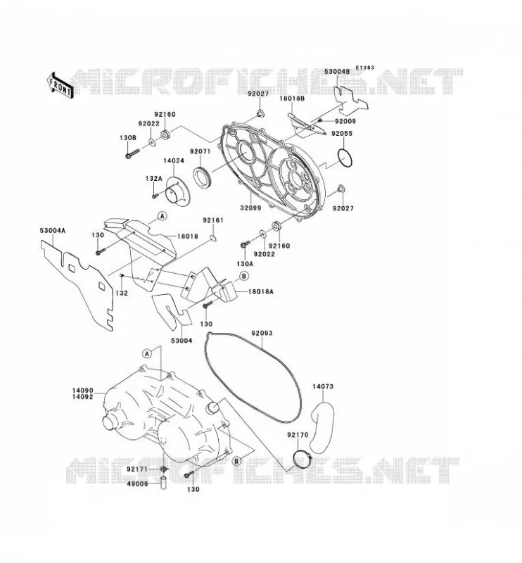 CONVERTER COVER Kawasaki SSV 620 2012 MULE 4010 TRANS 4X4  KAF620SCF