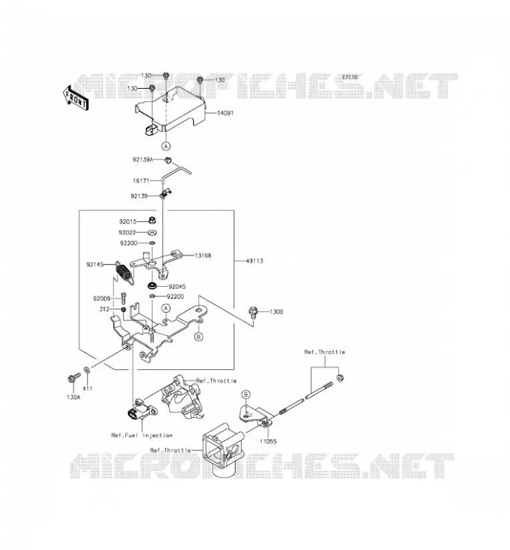 CONTROL Kawasaki SSV 620 2014 MULE 4010 TRANS 4X4  KAF620SEF