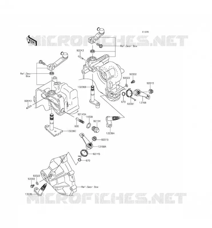 SHIFT Kawasaki SSV 620 2014 MULE 4010 TRANS 4X4  KAF620SEF