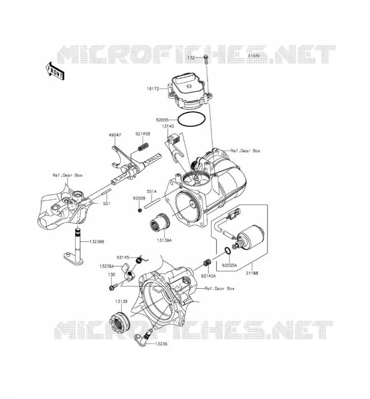 SHIFT Kawasaki SSV 820 2015 MULE PRO-FXT  KAF820CFF