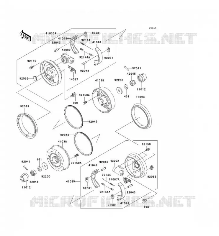 FRONT HUB Kawasaki SSV 950 2000 MULE 2510 DIESEL  KAF950-A1