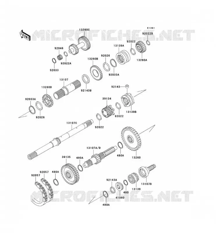 TRANSMISSION Kawasaki SSV 950 2000 MULE 2510 DIESEL  KAF950-A1