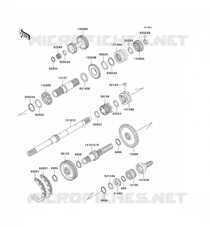 TRANSMISSION Kawasaki SSV 950 no_year MULE 2510 DIESEL  KAF950-A1