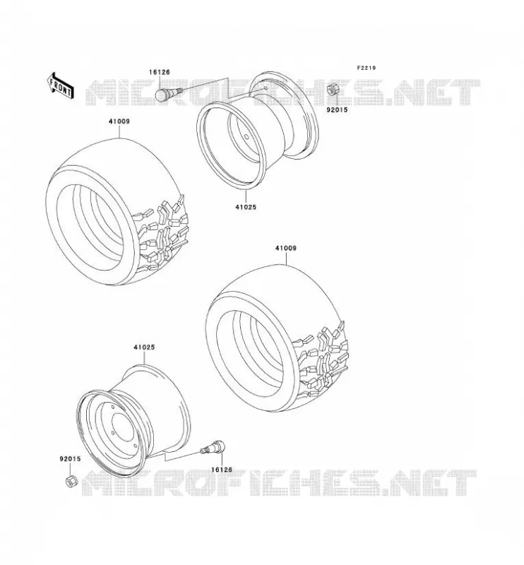 WHEELS - TIRES Kawasaki SSV 950 no_year MULE 2510 DIESEL  KAF950-A1