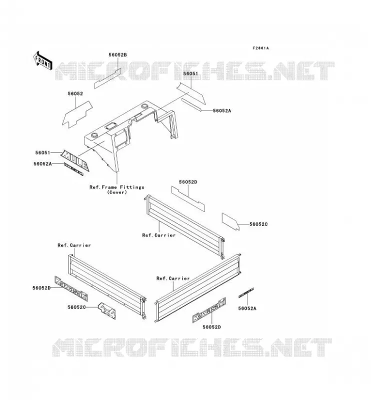 STICKER Kawasaki SSV 950 2001 MULE 2510 DIESEL  KAF950-A2