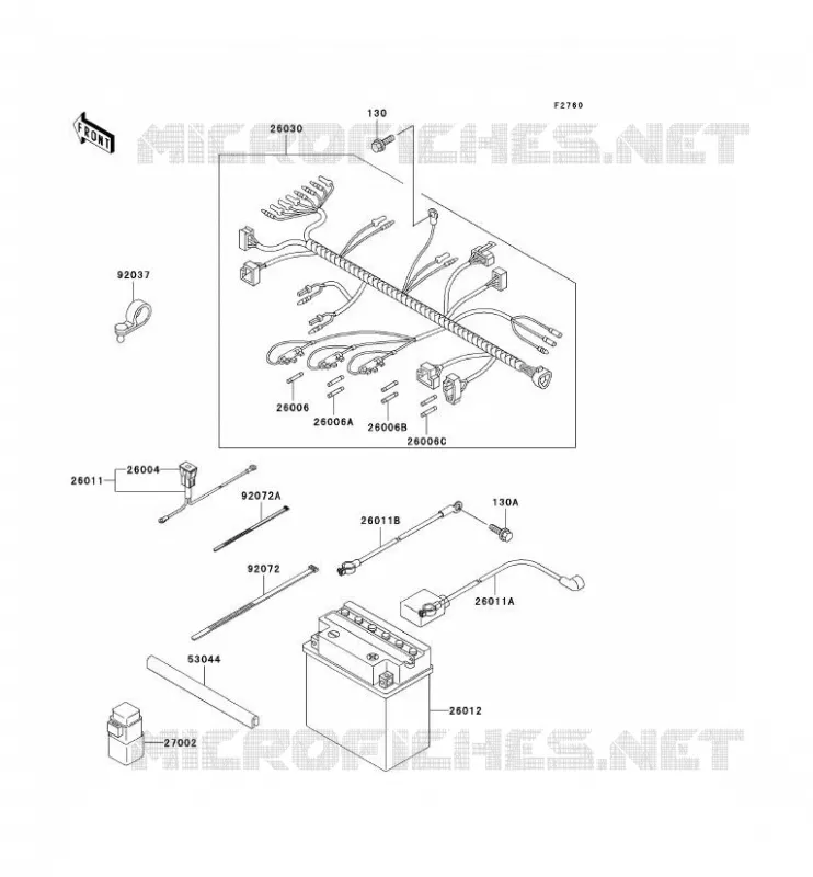 CHASSIS ELECTRICAL EQUIPMENT Kawasaki SSV 950 no_year MULE 2510 DIESEL  KAF950-A2